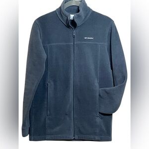 Columbia Women’s Full Zip Gray Fleece Jacket with Zippered Side Pockets Size L